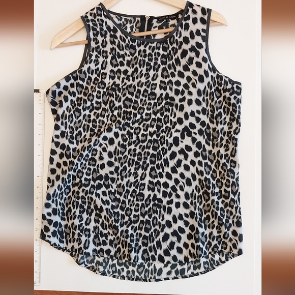 Violet & Claire Medium Cheetah Print Polyester Tank Top Blouse - Picture 2 of 10